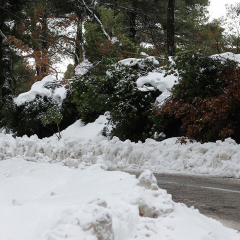 Η κακοκαιρία «Ζηνοβία» έφερε χιονιά
