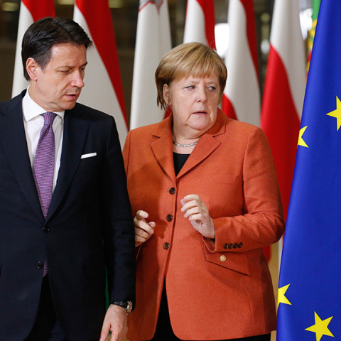 Τζουζέπε Κόντε-Άνγκελα Μέρκελ 