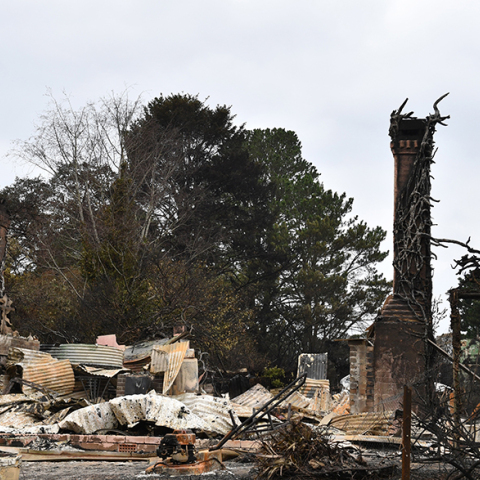 Καμένη γη στη νοτιοανατολική Αυστραλία 