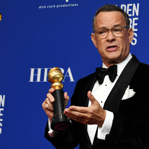 Ο Τομ Χανκς στις Χρυσές Σφαίρες