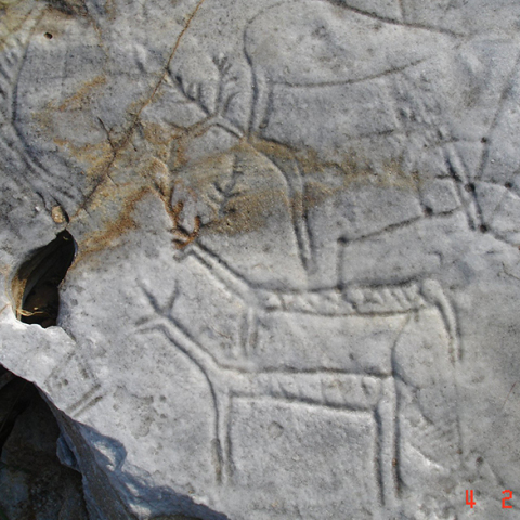 Βραχογραφία πριν την καταστροφή 