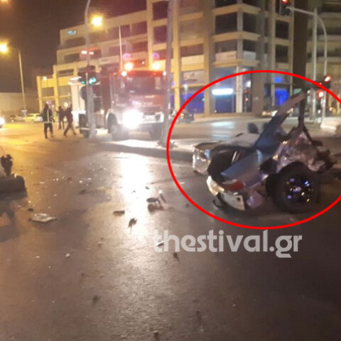 Κινηματογραφική καταδίωξη στη Θεσσαλονίκη: Ι.Χ. κόπηκε στη μέση