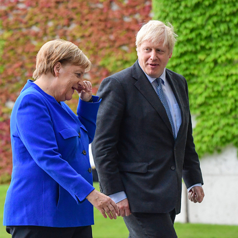 Άνγκελα Μέρκελ και Μπόρις Τζόνσον