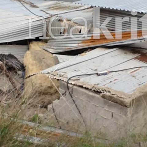 Αποκόλληση βράχου στο Ηράκλειο 