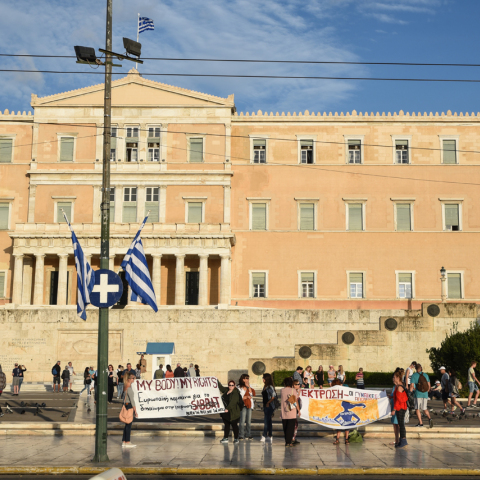 Παγκόσμια ημέρα αμβλώσεων. Στιγμιότυπα από την συγκέντρωση υπέρ του δικαιώματος στην έκτρωση από γυναικείες οργανώσεις. Πέμπτη 28 Σεπτεμβρίου 2017. 