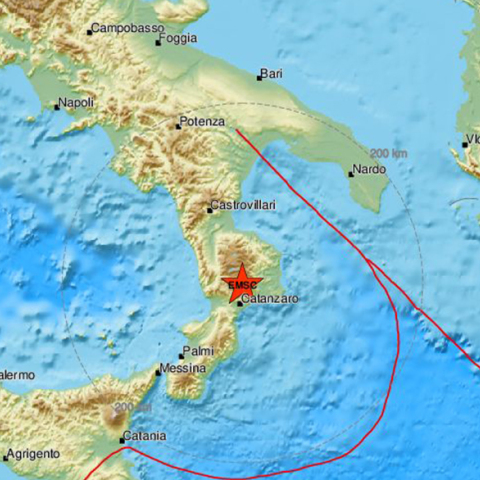 Σεισμός στη νότια Ιταλία