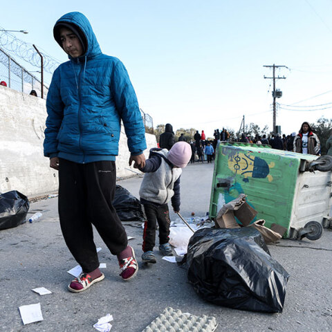 Καταυλισμός προσφύγων και μεταναστών στη Μόρια