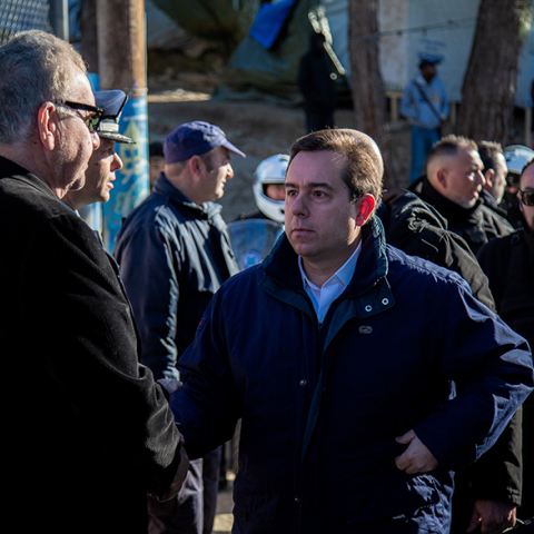 Νότης Μηταράκης στο ΚΥΤ της Σάμου