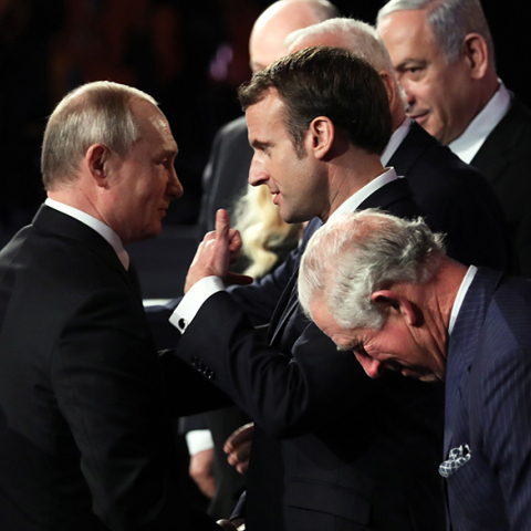 Μακρόν, Πούτιν και πρίγκιπας Κάρολος 