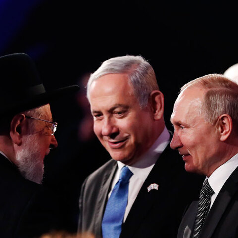 Μπενιαμίν Νετανιάχου και Βλαντίμιρ Πούτιν