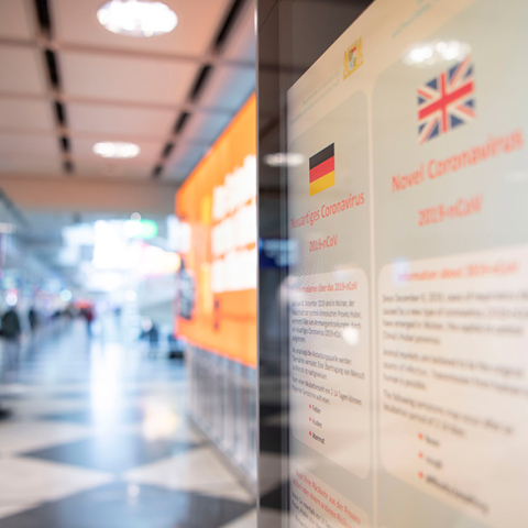 Οδηγίες για τον κοροναϊό στο αεροδρόμιο του Μονάχου 