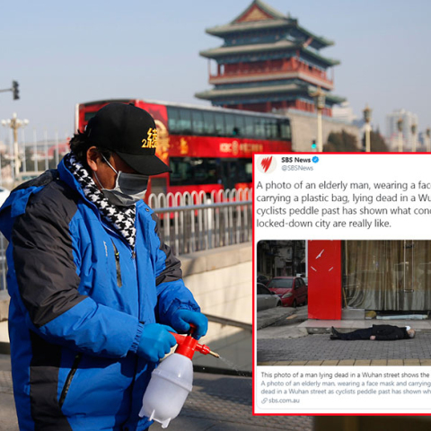 Τον νεκρό απαθανάτισαν δημοσιογράφοι του AFP