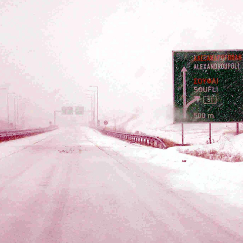 Χιόνια στον Έβρο 