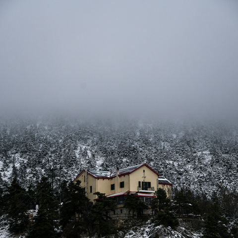 Χιονόπτωση στην Πάρνηθα