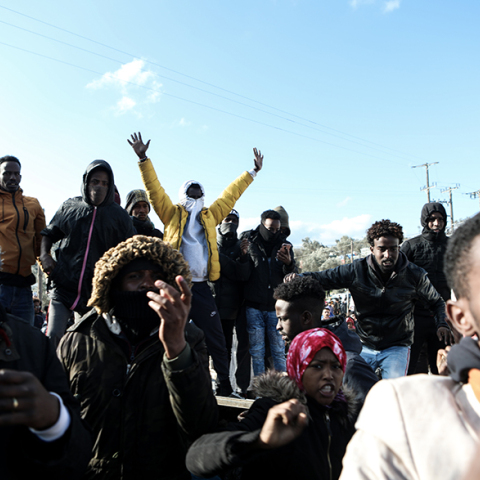 Ταραχές στη Μόρια