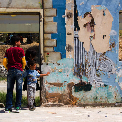 Πρόσφυγες στη Λέσβο