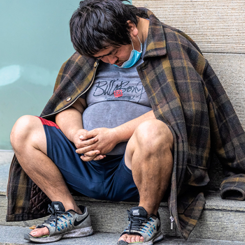 Άστεγος στην πόλη φάντασμα Ουχάν 