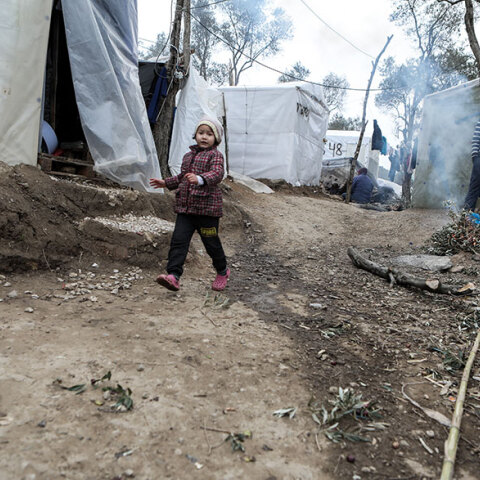 Καταυλισμός προσφύγων και μεταναστών στη Μόρια