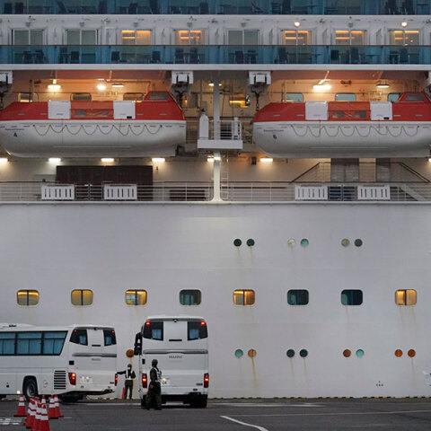 Το κρουαζιερόπλοιο Diamond Princess που μπήκε σε καραντίνα λόγω κοροναϊού