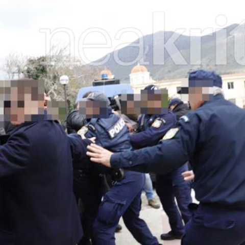 Ένταση στα δικαστήρια της Νεάπολης στην Κρήτη