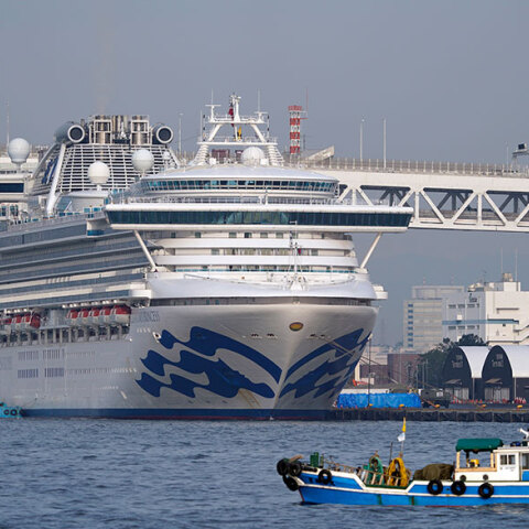 Το κρουαζιερόπλοιο Diamond Princess που μπήκε σε καραντίνα λόγω κοροναϊού