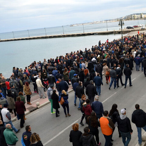 Διαμαρτυρία για το προσφυγικό-μεταναστευτικό στην Κω