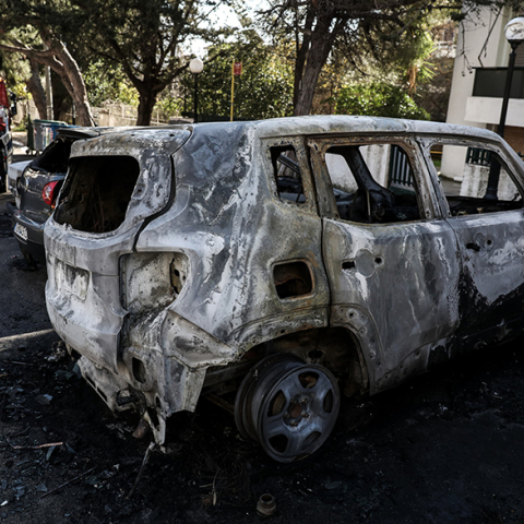 Εμπρησμός Ι.Χ. στο Μαρούσι 