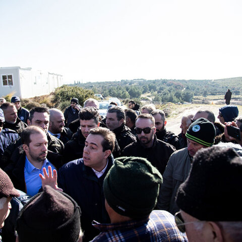 Επίσκεψη Μηταράκη στο ΚΥΤ Σάμου