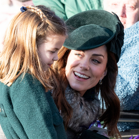 H πριγκίπισσα Σάρλοτ με τη μαμά της, Κέιτ Μίντλετον