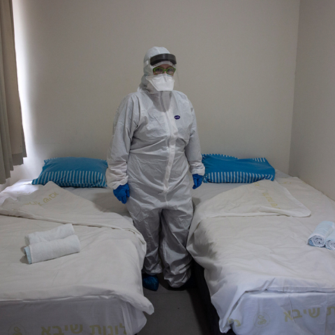 Χώρος καραντίνας ασθενών του κοροναϊού στο Ισραήλ