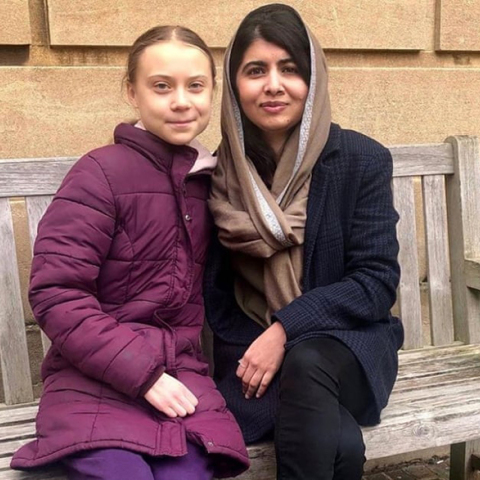 Γκρέτα Τούνμπεργκ, Μαλάλα Γιουσαφσζάι  