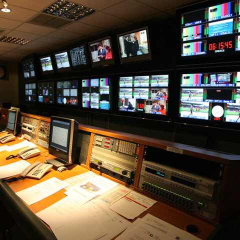 Τα στούντιο της ΕΡΤ στο Ραδιομέγαρο της Αγίας Παρασκευής