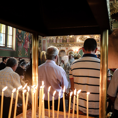 Λειτουργία σε ναό 