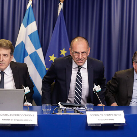 Χρυσοχοΐδης - Γεραπετρίτης - Κουμουτσάκος στο έκτακτο συμβούλιο των υπουργών Εσωτερικών και Δικαιοσύνης των χωρών της ΕΕ για το μεταναστευτικό