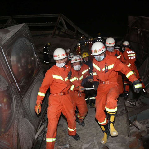 Κίνα, κατάρρευση ξενοδοχείου 