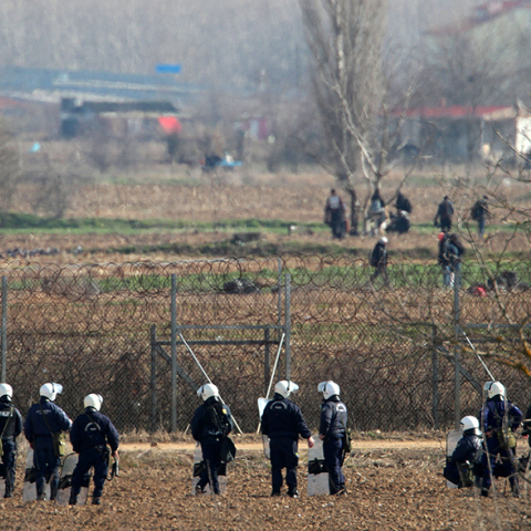 Ελληνικές δυνάμεις στις Καστανιές Έβρου 