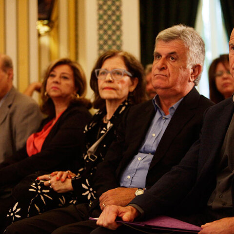 Φίλιππος Πετσάλνικος και Γιώργος Παπανδρέου