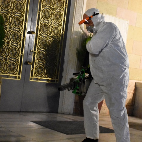 Απολύμανση εκκλησίας - Μέτρα προστασίας από τον κορωνοϊό