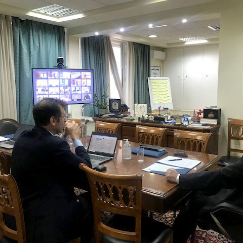 Ο υπουργός Οικονομικών Χρήστος Σταϊκούρας συμμετέχει στη συνεδρίαση του Eurogroup με τηλεδιάσκεψ