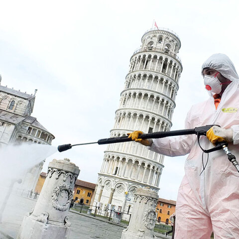 Στη δεύτερη θέση με τους περισσότερους νεκρούς από κορωνοϊό παραμένει η Ιταλία