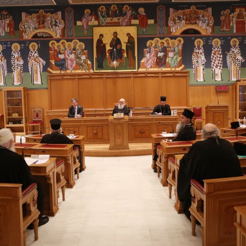 Συνάντηση του Αρχιεπίσκοπου Ιερώνυμου με τον καθηγητή Σωτήρη Τσιόδρα για τον Κορωνοϊό