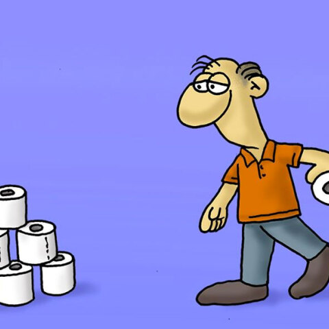 Το σκίτσο του Αρκά για τον κορωνοϊό και το χαρτί υγείας