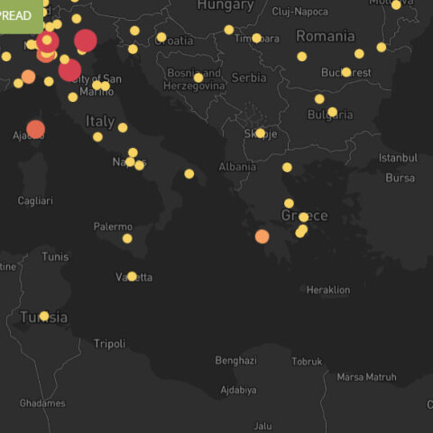 Η λίστα με τα 10 κράτη του πλανήτη που έχουν τα περισσότερα κρούσματα κορωνοϊού