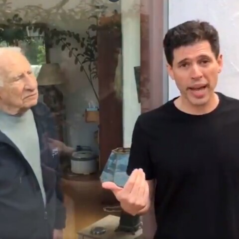 Mel and Max Brooks video on Twitter