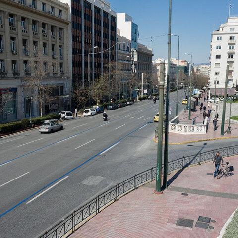 Εναέρια εικόνα της άδειας Πανεπιστημίου