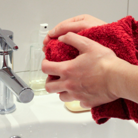 Στέγνωσε τα χέρια σου και κράτα μακριά τα μικρόβια