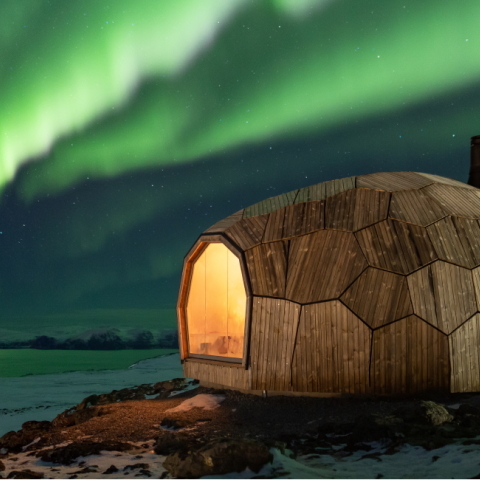 Η καμπίνα Varden για πεζοπόρους στον Αρκτικό Κύκλο της Νορβηγίας