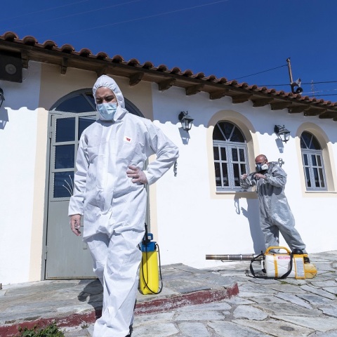 Απολύμανση εκκλησίας - Μέτρα προστασίας από τον κορωνοϊό