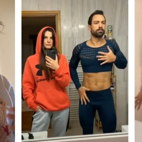 Η Δήμητρα Αλεξανδράκη, η Χριστίνα Μπόμπα, ο Σάκης Τανιμανίδης και η Ελένη Φουρέιρα σε βίντεο στο Tik Tok