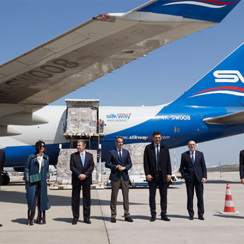 Δωρεά Ιδρύματος Ωνάση: Παραλαβή 13,5 εκ. προστατευτικών μασκών από Κίνα 